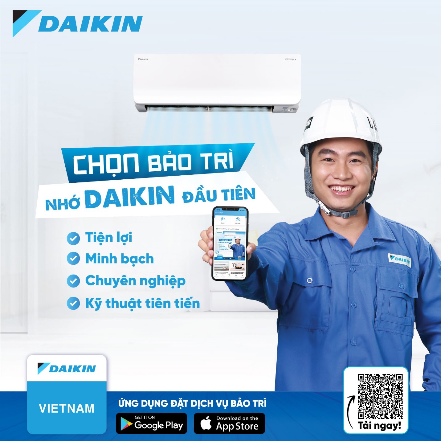 Bảo hành điều hoà Daikin - Dịch vụ bảo hành Daikin